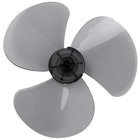 Aislor Plastic Fan Blades Replacement Part Fits for 16-inch Standing Pedestal Fan or Table Fanner Grey 12 Inch