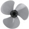 Aislor Plastic Fan Blades Replacement Part Fits for 16-inch Standing Pedestal Fan or Table Fanner Grey 12 Inch