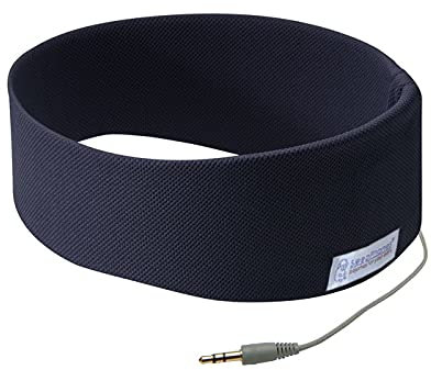 AcousticSheep SleepPhones v.5 Wired Classic Ultra-Comfortable Headband Headphones (Medium, Navy Blue)