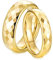 Ayoiow Trauringe Paar, Wolfram Ring Verlobung Poliert Graviert Freundschaftsringe Gold Ring Größe Damen Gr. 54 (17.2) & Herren Gr. 67 (21.3)
