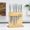 Blackmoor 69089 5-Piece Knife Set with Bamboo Wood Stand/Hardened High-Grade Stainless Steel Knives/Edge Retention Functionality/Modern & Stylish Kitchen Accessories