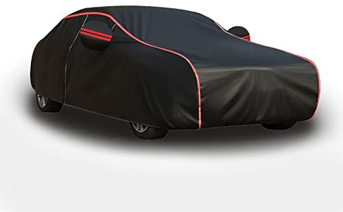 Autoabdeckung Winter Hagelschutzplane für Peugeot 207 SW 206CC 207 CC RCZ, Winter Langlebig Autoplane Wasserdicht Staubdicht Vollgarage Sonnenwasserdicht Autoabdeckung Schutz Autoab(Color:B1,Size:207
