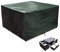 RICHIE Abdeckung für Gartenmöbel wasserdichte Schutzhülle Anti-UV Abdeckplane Atmungsaktiv Polyethylen für Gartentische Terrassenmöbel Rechteckig (Grün 135x135x71cm)
