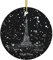 Night Paris Eiffelturm Weihnachtsbaum Keramik Hängende Weihnachtsschmuck Rund Anhänger Christbaumschmuck