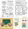 ORIGACH Eule Studie Stempel und Stanzformen für die Kartenherstellung, Stanzformen und Stempelset für DIY Scrapbooking Album