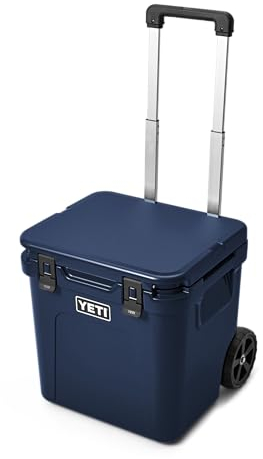 YETI Roadie 48 Wheeled Cool Box, Insulated Hard Cooler, Navy