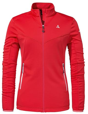 Schöffel Damen Fleece Jacket Svardalen L, schnell trocknende Fleecejacke mit Kragen, funktionales Outdoor Fleece, mit Reißverschluss-Taschen und elastischem Saum