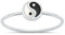 Joyara Sterling Silber 925 Yin Yang Ring 58