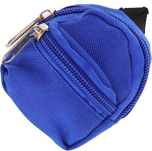 Mini Puppenrucksack Blau Mit Reißverschluss Für Puppen Zubehör Ideal Für Spielzeug Aufbewahrung Und Puppenhaus Dekoration