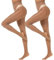 MANZI 2 Paar Glanzstrumpfhosen Damen Sexy Seidenglatt Feinstrumpfhose 15 Den transparent reißfest Braun,L-XL