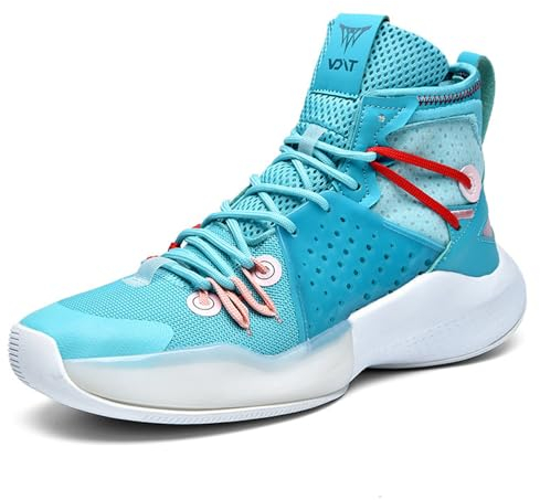 Uhclrr Jugend Herren High Top Basketball Schuhe Sportschuhe Inspiriert Von Sport Basketball Schuhe(46 EU, SkyBlue)