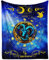 CaomeiWu Steinbock Sternzeichen-Decke, 127 x 101,6 cm, Flanell, Sterne, Astrologie-Thema, Stofftier, lebendiger Überwurf, weiche Decke für Zuhause, Jungen, Mädchen, Frauen, Horoskop-Liebhaber,