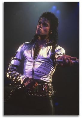 DATOZA Michael Jackson Bad World Tour Poster Dekorative Malerei Leinwand Wandkunst Wohnzimmer Poster Schlafzimmer Malerei,Wandkunst Bilddruck Moderne Familienzimmer Dekor 12x18inch(30x45cm)