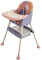 Baby Hochstühle ab 6 Monate Plus, Höhenverstellbar Kinderhochstuhl mit Abnehmbares Doppeltablett, Babyhochsitz zum Füttern für Babys, Jungen und Mädchen (Lila+Rosa)