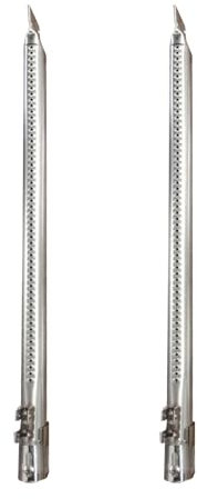 Tombili Langlebige Brenner-Ersatz für Weber Genesis II E-210, E-440 (2017 und neuer) Grillteile, Edelstahl, 2 Stück Burner 67491-2