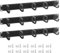 QWORK® 3X Pannello passacavo 19 con 5 anelli metallici e apertura cavi a spazzole, per armadio server da 19