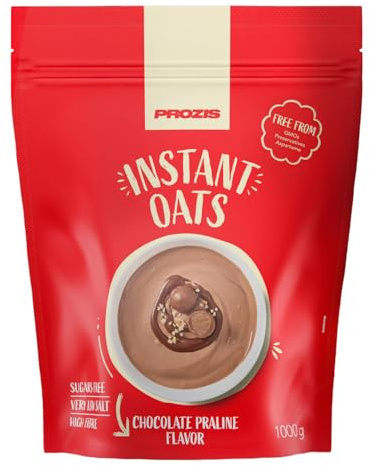 Prozis Istant Oats - Avena Istantanea in Polvere 1000 g - gusto Pralina al cioccolato