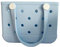 GBB Borsa tote in gomma piccola borsa da spiaggia impermeabile borsa da esterno lavabile tote borsa portatile borsa da viaggio aperta per tutti i giorni, Azzurro chiaro