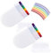yasoe 2 Piezas de Pintura Corporal para la Cara del Iris, Pintura con Bandera del Día del Orgullo Gay, Crayón de Rayas del Iris LGBT para el Día del Orgullo Gay
