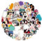 50PCS Japanische Anime Gemischte Aufkleber, Anime Aufkleber Mixed Pack, Beliebte Klassische Aufkleber, Manga Vinyl Wasserdicht Stickers für Wasserflaschen, Computer, Gitarre, für Cartoon-Fans Kinder