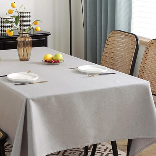 KLUOT Tischdecke 200x360cm wasserdichte unterlage Abwaschbar Tischdecken Baumwolle Leinen Tischtuch Outdoor Geeignet für Party Picknick Essen Garten