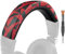 SOULWIT Protein Leather Headband Cover for Audio Technica ATH M50, M50X, M50XWH, M50XBT, M50XBT2, M50S/LE Headphones, Replacement Headstrap Pad Repair Part (Red Storm)