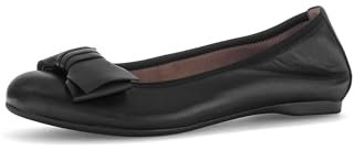 Gabor Damen Klassische Ballerinas, Frauen Flats,Best Fitting,Slip-ons,klassisch elegant,Ballerinen,Pumps,Halbschuhe,flach,schwarz,37 EU / 4 UK