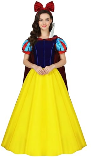 AYYOHON Schneeprinzessin-Kostüm für Damen, klassisch, Puffärmel, Märchenkleid, Halloween, Rollen-Cosplay für Erwachsene