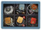 MITER Tragetasche für FiiO iBasso Sony Shanling HiBy Cayin Astell&Kern Questyle, handgefertigte Acryl-Fenster harte Aufbewahrungsbox für IEM-Kopfhörer + Audio-Player (Indigoblau-Acryl 6