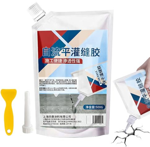 Relleno De Grietas De Cemento - Relleno De Grietas De Concreto Impermeable | Adhesivo De Sellado De Hormigón De Servicio Pesado Decryación Rápida Para La Pasarela De La Entrada De Patio (Bla-nco)