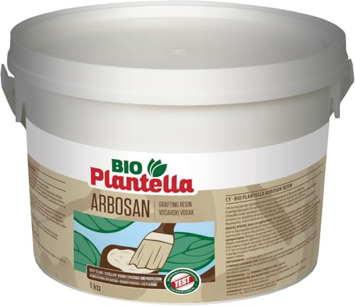 Unichem BIO PLANTELLA ARBOSAN 1Kg - Natürliches Schutzharz für Bäume & Sträucher – Bio-Wundverschluss für Schnitt & Veredelung – 100% Bio, Ökologisch, Witterungsbeständig