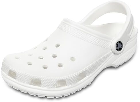 Crocs Unisex Adulto Classic Clog Zueco, White, 37/38 EU