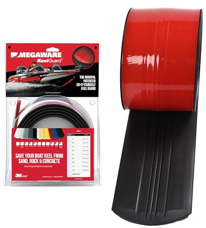 MEGAWARE KEELGUARD Bootskiel- und Rumpfschutz, 122 cm (für Boote bis 4,3 m), schwarz