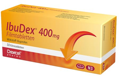 IbuDex 400 mg Filmtabletten bei Schmerzen und Fieber, 50 St. Tabletten