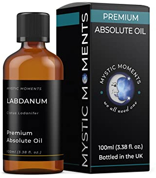 Mystic Moments | Labdanum Absolute Oil | 100ml | Cistus ladanifer absolute with a rich balsamic aroma for perfumery, skincare blends and fragrance creation.