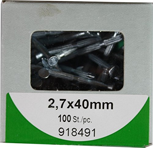 HSI 918491 – Clou acier strie C. Large 2,7 x 40 mm – 100 pièces