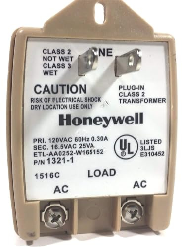 Honeywell Intrusion 1321-1 Transformer 16.5VAC 25VA