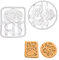2er Set Zellen Ausstechformen (Formen: Menschliche Zelle und Pflanzenzelle), 2 Teile, Bakerlogy