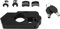 Für Bremsschloss Motorrad-Lenkerschloss Motorrad Motorrad Bremsschloss Universal CNC Aluminium Alloy Motorrad Lenker Bremshebelschloss Fahrzeugsicherheit für Roller und Geländefahrzeuge(Schwarz)