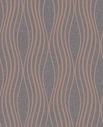 Fine Décor FD42568 Quartz Wave Copper Wallpaper, Gold,silver
