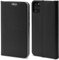 Moozy Custodia a Libro per Samsung S10 Lite, Carbonio Nera – Protezione dei Bordi Metallici Flip Cover Portafoglio con Appoggio e Porta Carte