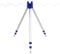 Aluminium Alloy Fishing Rod Holder Tripod with 3 Rod Rests Complete Telescopic Fishing Rod Support Portable Folding Fishing Rod Tripod Stand Fishing Rod Tripod Stand