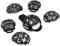 RHINORO Golf Ball Marker Alphabet Stencil MonoGrammer Capital Letter Template (Set of 6 Templates) Drawing Line with Black Pen