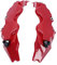 TAKPART 2 Stücke Bremssattel Schutz Abdeckung Aluminium Bremssattelabdeckung für Radnabe 14in-15in Medium(rot)