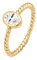 Elli PREMIUM Ring Verlobung Topas Edelstein Gedreht 925er Silber