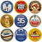 Rangers-Bierdeckel x9