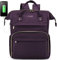 LOVEVOOK Laptop Backpack Women, Large Work Womens Backpacks with USB Port & Anti-Theft Pocket, 15.6 Inch Rucksack Bag for Travel Business Uni, Lightweight Ladies Back Pack, Purple