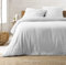 KGS Parure de Lit en Gaze de Coton - 220x240 cm - Plusieurs Coloris (Blanc)