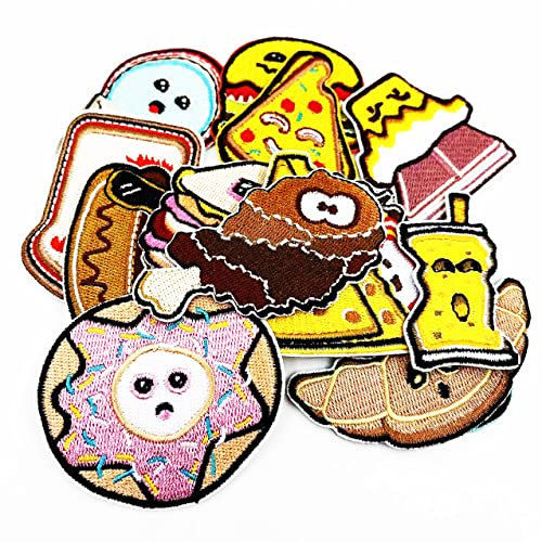 Guokuai 15 Pcs Assortment Iron on Patches for Clothing Jackets Cute Sew on Appliques Patch Iron on Decals for Jeans Jackets Vest Backpacks Hats Caps Kids Boys Girls