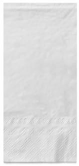 MANK Serviette in Weiß aus 3-lagigem Tissue, 33 x 33 cm, 1/8 Falz, Premium Einmal-Servietten, 100er-Pack, Ideal für Hochzeiten, elegante Events & Gastronomie